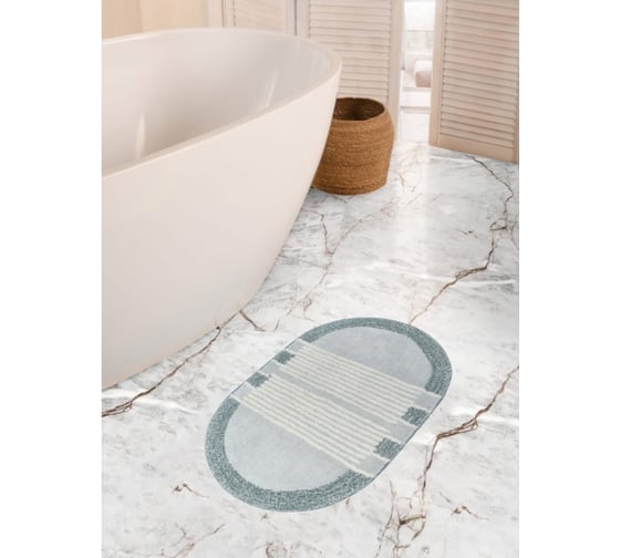 Коврик для ванной Arya home Jacob 60x100 см, мятный 8680943228123