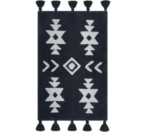 Коврик для ванной Arya home Norris 50x80 см, серый, белый 8680943228451 1