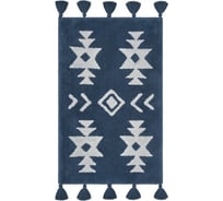 Коврик для ванной Arya home Norris 50x80 см, синий, белый 8680943228154