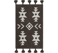 Коврик для ванной Arya home Norris 50x80 см, коричневый, белый 8680943228444