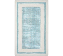 Коврик для ванной Arya home Kent 60x100 см, аква, белый 8680943228185