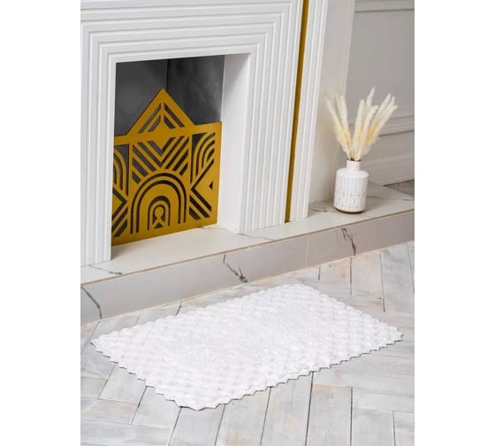 Коврик для ванной Arya home Mary 60x100 см, белый 8680943101914