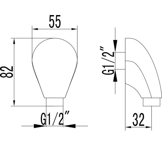 Подключение для душевого шланга Lemark для LM4722G, золото LM4783G
