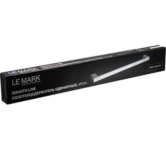Полотенцедержатель Lemark SMOOTH LINE одинарный, хром 9781022