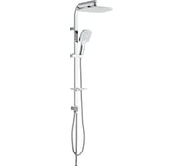 Душевая система без смесителя Melodia della vita Etude: верхий душ 300x200мм, ручной душ 3-функции 130x105мм, хром MSC00113С 19211