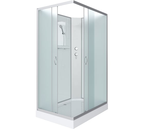 Душевая кабина Niagara NG-43295-14QBK (1200x900x2000) низкий поддон (13см) стекло матовое, 3 места 432953QBK
