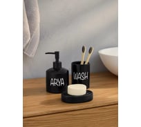 Набор для ванной Arya home Ada 3 предмета, черный 8680943228925