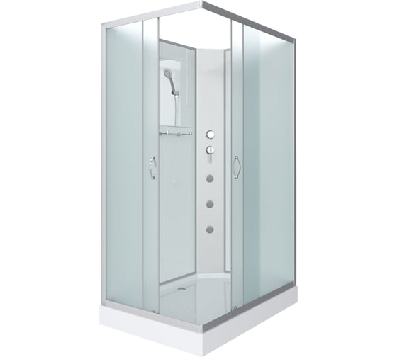 Душевая кабина Niagara NG-43975-14QBKG (900x700x2000) низкий поддон(13см) стекло матовое, 3 места 439753QBKG 1
