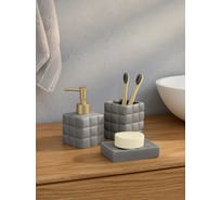 Набор для ванной Arya home Grace 3 предмета, серый 8680943228796