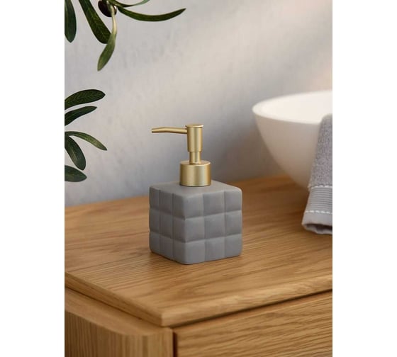 Набор для ванной Arya home Grace 3 предмета, серый 8680943228796