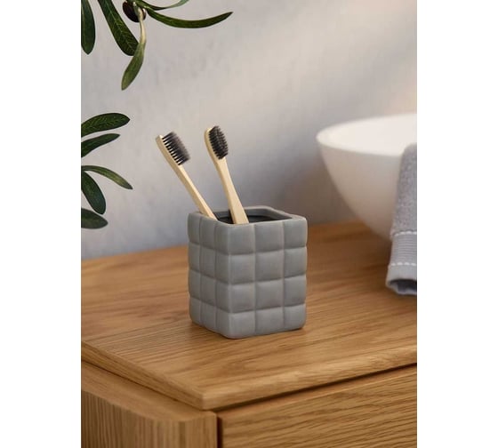 Набор для ванной Arya home Grace 3 предмета, серый 8680943228796
