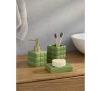 Набор для ванной Arya home Grace 3 предмета, зеленый 8680943228819