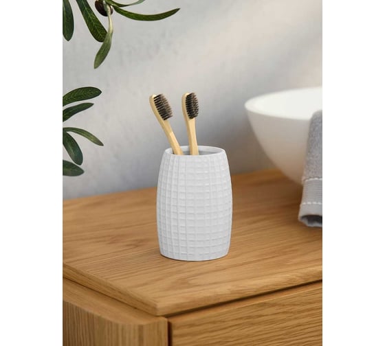 Набор для ванной Arya home Belle 3 предмета, белый 8680943228970