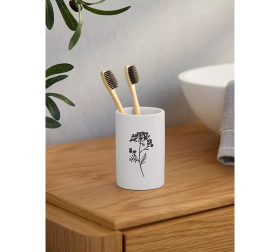 Набор для ванной Arya home Tree 3 предмета, белый 8680943228963