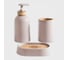 Набор для ванной Arya home Rustic 3 предмета, розовый 8680943100672 1