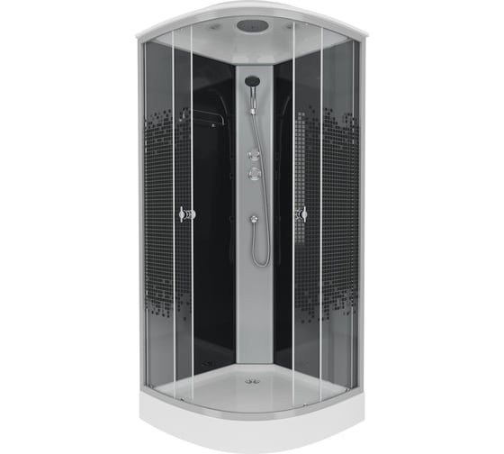 Душевая кабина Niagara NG-4502-14 (1000x1000x2150) низкий поддон(13см) стекло мозаика, 3 места 45021453