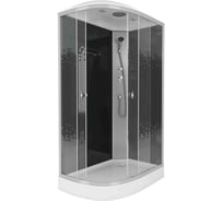 Душевая кабина Niagara NG-4512-14L BLACK (1200x800x2150) низкий поддон (13см) стекло мозаика, 3 места 45121453L
