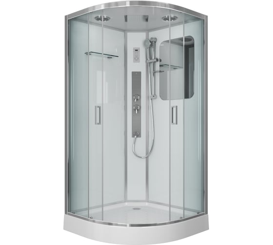 Душевая кабина Niagara NG-6001-01G (900x900x2100) низкий поддон (16 см) стекло прозрачное, 4 места 60010114G