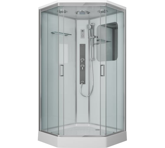 Душевая кабина Niagara NG-6002-01GD (1000x1000x2200) низкий поддон (16 см) стекло прозрачное, 4 места 60020114GD