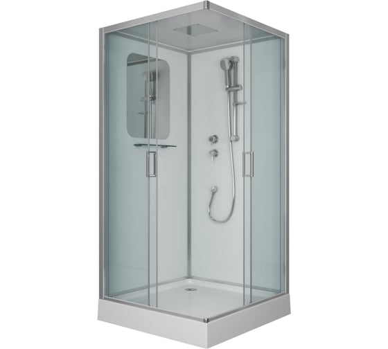 Душевая кабина Niagara NG-6002-01Q (1000x1000x2100) низкий поддон (16 см) стекло прозрачное,, 4 места 60020114Q