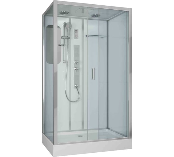 Душевая кабина Niagara NG-6012-01GQR (1200x800x2100) низкий поддон (16 см) стекло прозрачное, 5 мест 60120114GQR 1