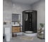 Душевая кабина Niagara NG-6501-14BKTG (900x900x2100-2400) средний поддон(26см) стекло тонированное, алюм черный 4 места 65011434BKTG 4