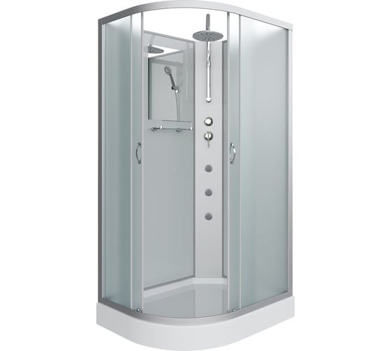 Душевая кабина NIAGARA NG-3312-14RBKTG (1200x800x2100-2400 мм), низкий поддон (13 см), стекло матовое 33121423RBKTG