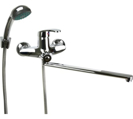 Латунный ванно-душевой смеситель Istok life одноручный, с длинным L-изливом, картридж 40 мм 0402.430