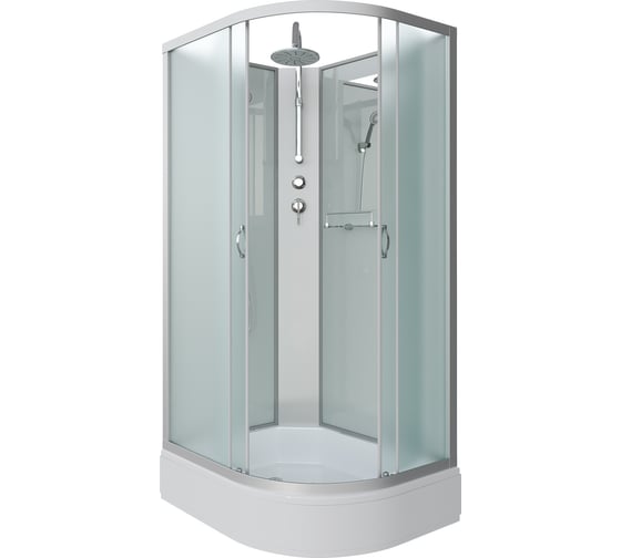 Душевая кабина NIAGARA NG-33194-14LBKT (1100x900x2100-2400 мм), средний поддон (26 см), стекло матовое 331944LBKT