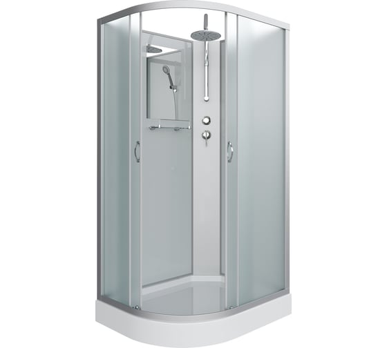 Душевая кабина NIAGARA NG-3312-14RBKT (1200x800x2100-2400 мм), низкий поддон (13 см), стекло матовое 33121423RBKT