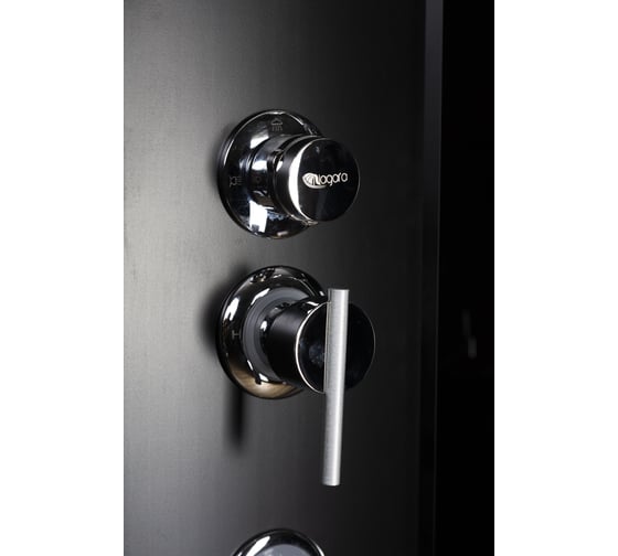 Душевая кабина Niagara NG-6508-14BKT (900x900x2100-2400) высокий поддон (40см) стекло тонированное, алюм черный 4 места 65081434BKT