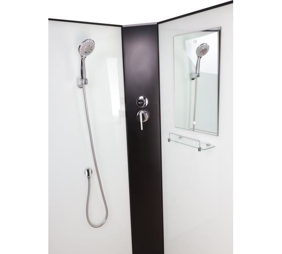 Душевая кабина Niagara NG-6703-14BKT (800x800x2100-2400) средний поддон (26см) стекло прозрачное, черные профиля 4 места 67031414BKT