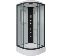 Душевая кабина Niagara NG-6702-14F (1000x1000x2150) средний поддон (26см) стекло прозрачное, черные профиля 4 места 67021414F