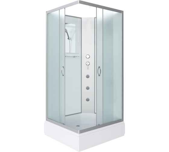 Душевая кабина NIAGARA NG-33084-14QBKG (1000x800x2000 мм), средний поддон (26 см), стекло матовое 330844QBKG