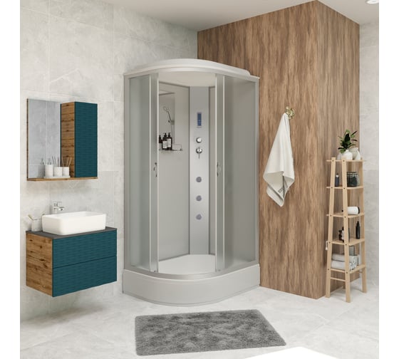 Душевая кабина NIAGARA NG-33184-14RF (1100x800x2150 мм), средний поддон (26 см), стекло матовое 331844RF