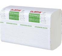Бумажные полотенца ЛАЙМА H2 ADVANCED WHITE 200 шт, 2 слоя, белые, 240х215 мм, 20 пачек, Z-сложение 111338