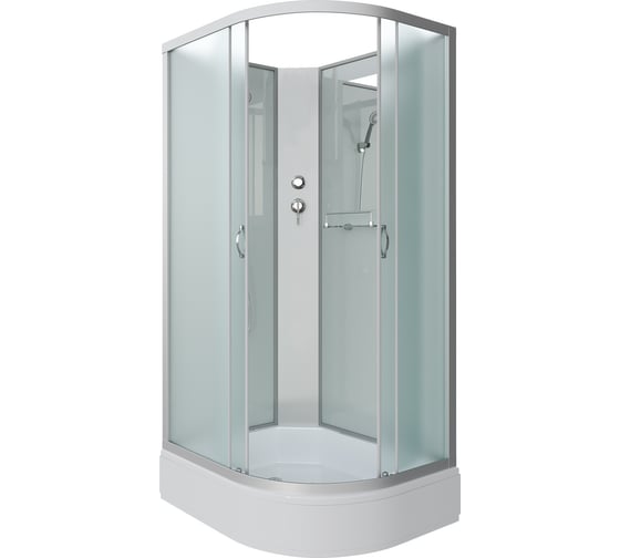 Душевая кабина NIAGARA NG-33984-14LBK (900x800x2000 мм), средний поддон (26 см), стекло матовое 339844LBK