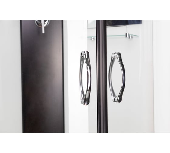 Душевая кабина Niagara NG-6707-14BKT (800x800x2100-2400) высокий поддон (40см) стекло прозрачное, черные профиля 4 места 67071414BKT