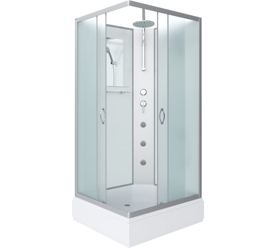 Душевая кабина NIAGARA NG-33984-14QBKTG (900x800x2100-2400 мм), средний поддон (26 см), стекло матовое 339844QBKTG