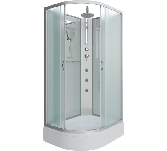 Душевая кабина NIAGARA NG-33984-14RBKTG (900x800x2100-2400 мм), средний поддон (26 см), стекло матовое 339844RBKTG