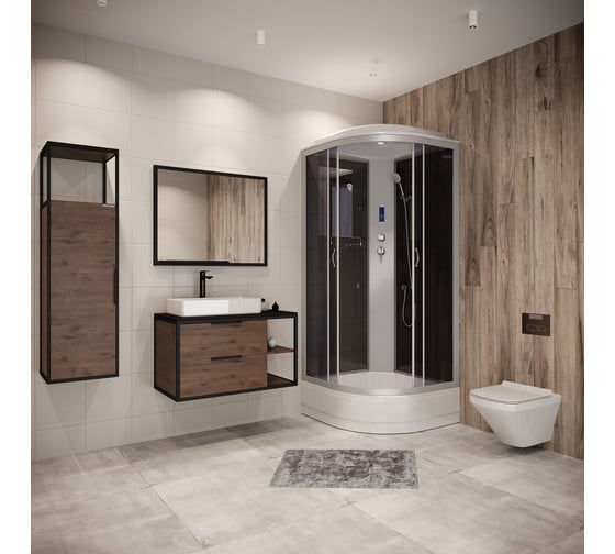 Душевая кабина NIAGARA NG-3501-14P (900x900x2150 мм), средний поддон (26 см), стекло тонированное 35011434P
