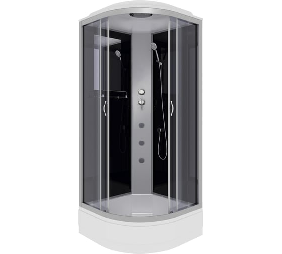 Душевая кабина NIAGARA NG-3503-14G (800x800x2150 мм), средний поддон (26 см), стекло тонированное 35031434G