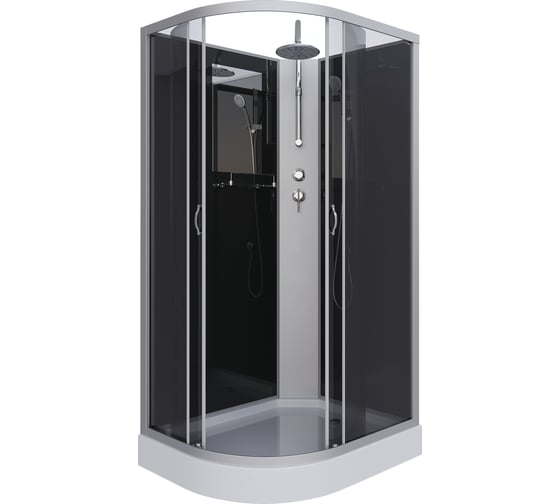 Душевая кабина NIAGARA NG-3512-14RBKT (1200x800x2100-2400 мм), низкий поддон (13 см), стекло тонированное 35121433RBKT