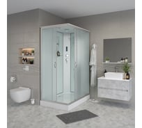 Душевая кабина NIAGARA NG-43085-14QP (1000x800x2150 мм), низкий поддон (13 см), стекло матовое 430853QP