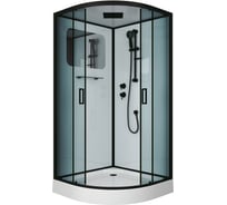 Душевая кабина Niagara NG-6901-01 BLACK (900x900x2100) низкий поддон (16 см), стекло тонированное, 4 места 69010134BLACK