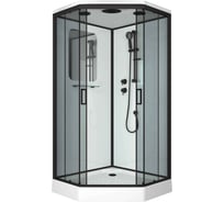Душевая кабина Niagara NG-6901-01D BLACK (900x900x2200) низкий поддон (16 см), стекло тонированное, 4 места 69010134DBLACK