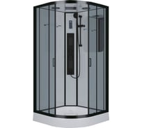 Душевая кабина Niagara NG-6902-01G BLACK (1000x1000x2100) низкий поддон (16см) стекло тонированное, 4 места 69020134GBLACK