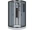 Душевая кабина Niagara NG-6902-01G BLACK (1000x1000x2100) низкий поддон (16см) стекло тонированное, 4 места 69020134GBLACK 1