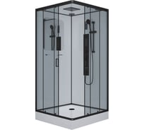 Душевая кабина Niagara NG-6902-01GQ BLACK (1000x1000x2100) низкий поддон (16 см) стекло тонированное, 4 места 69020134GQBLACK