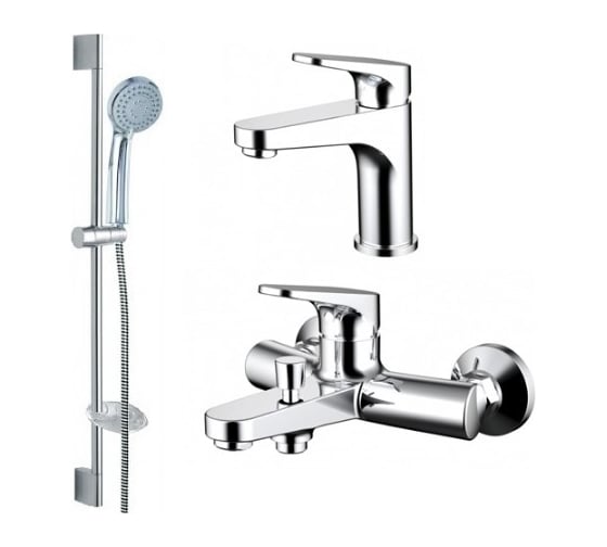 Комплект для ванной комнаты Bravat Eler 3 в 1 F00450CP 00-00022394 1
